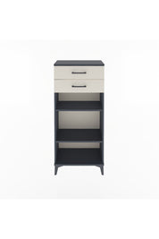 Arges Dolap 2 Raflı 2 Çekmeceli 60x30x134 Antrasit-Aytaşı