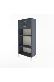 Arges Dolap 2 Raflı 2 Çekmeceli 60x30x134 Antrasit-Antrasit