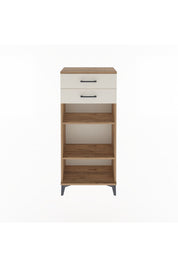 Arges Dolap 2 Raflı 2 Çekmeceli 60x30x134 Çam-Aytaşı