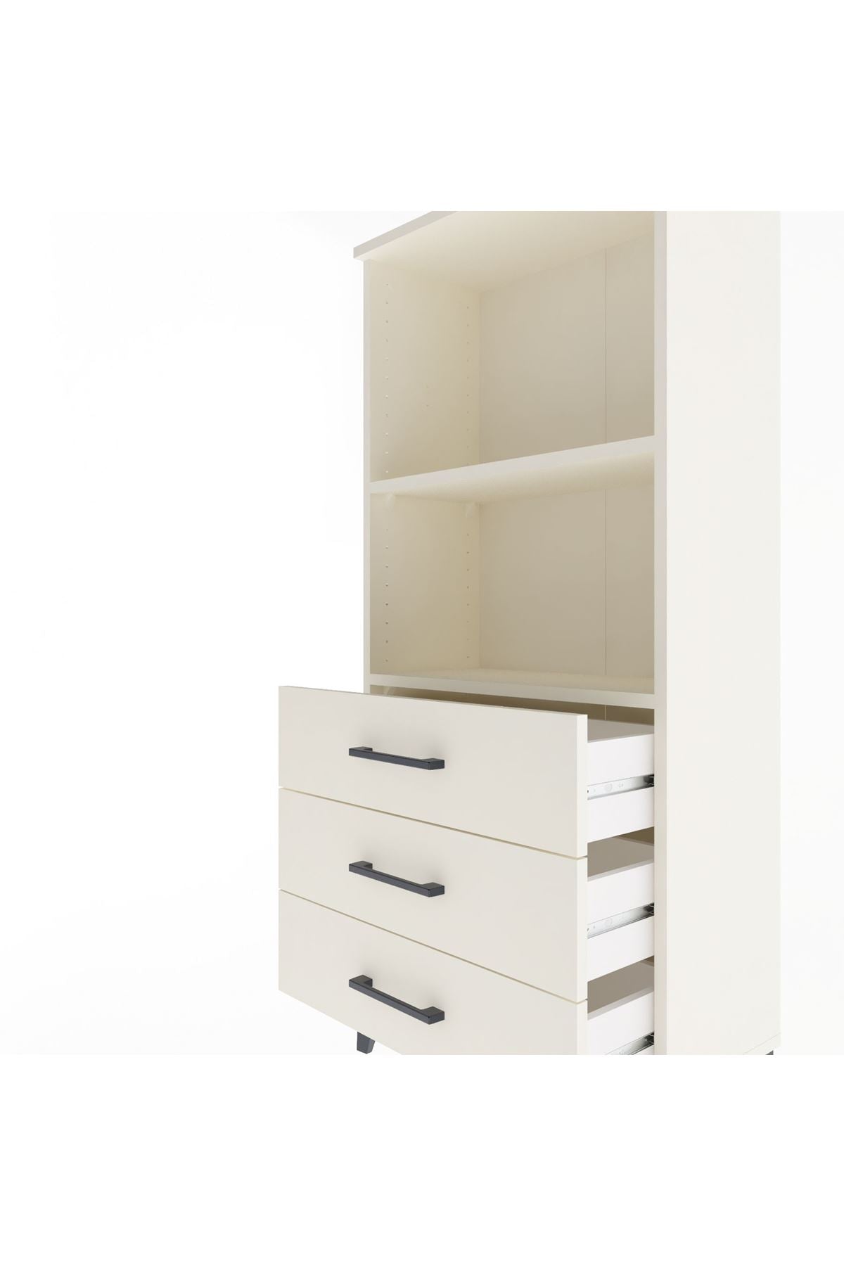 Arges Dolap 2 Raflı 3 Çekmeceli 60x30x134 Aytaşı-Aytaşı