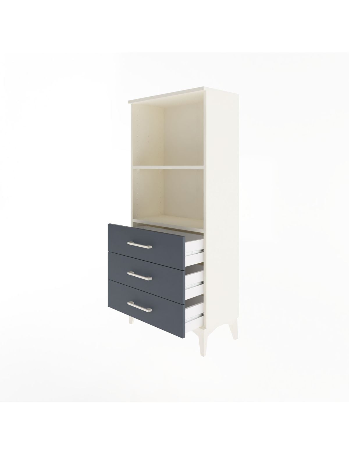 Arges Dolap 2 Raflı 3 Çekmeceli 60x30x134 - S17M050V2A