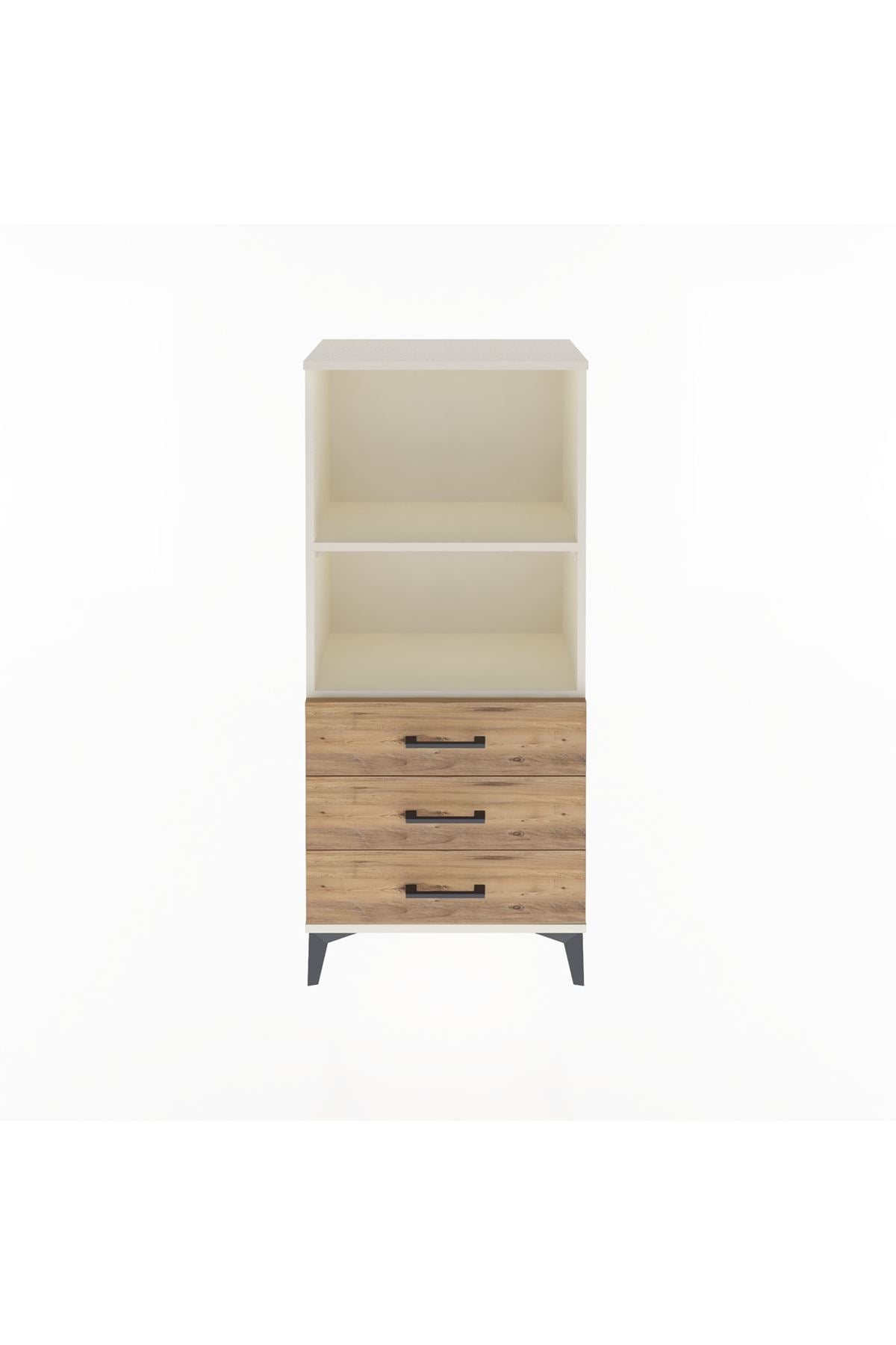 Arges Dolap 2 Raflı 3 Çekmeceli 60x30x134 Aytaşı-Çam