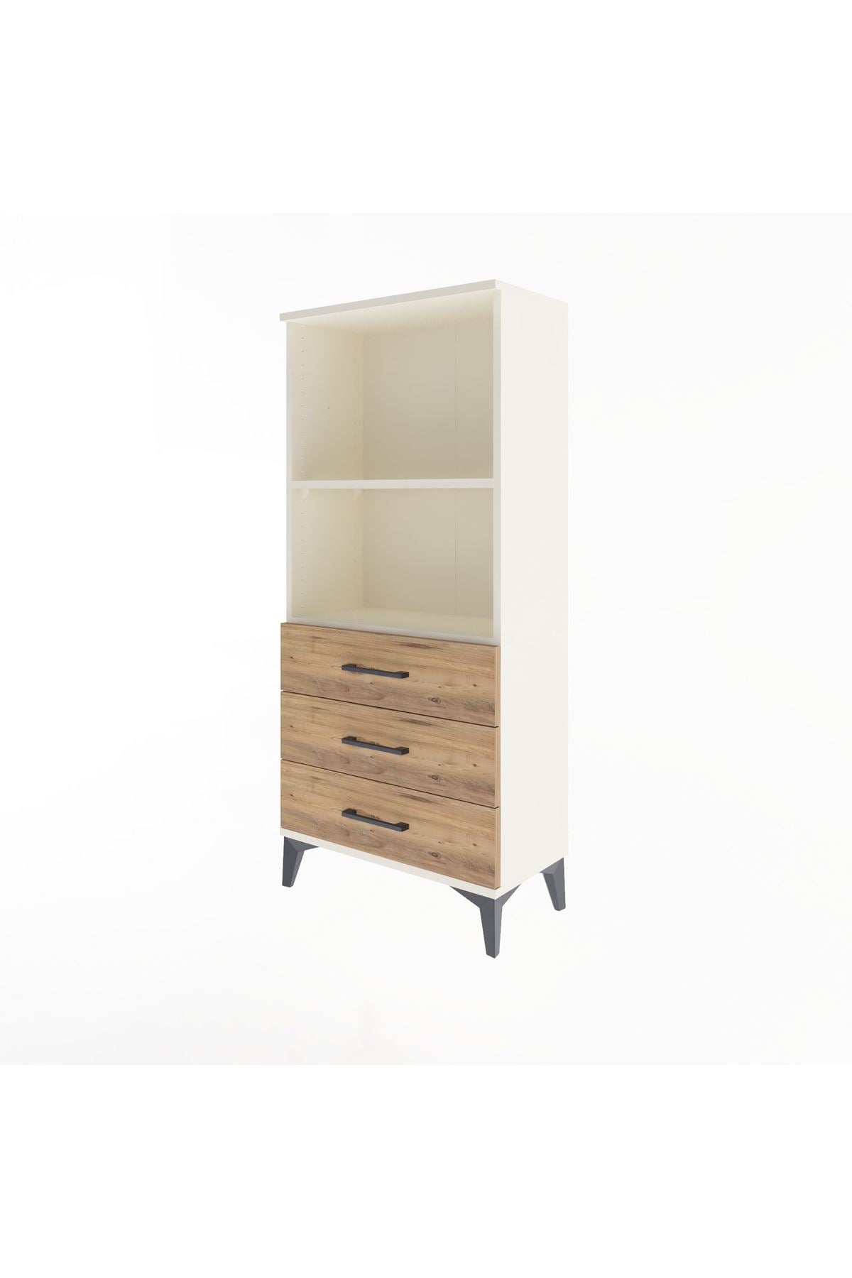 Arges Dolap 2 Raflı 3 Çekmeceli 60x30x134 Aytaşı-Çam