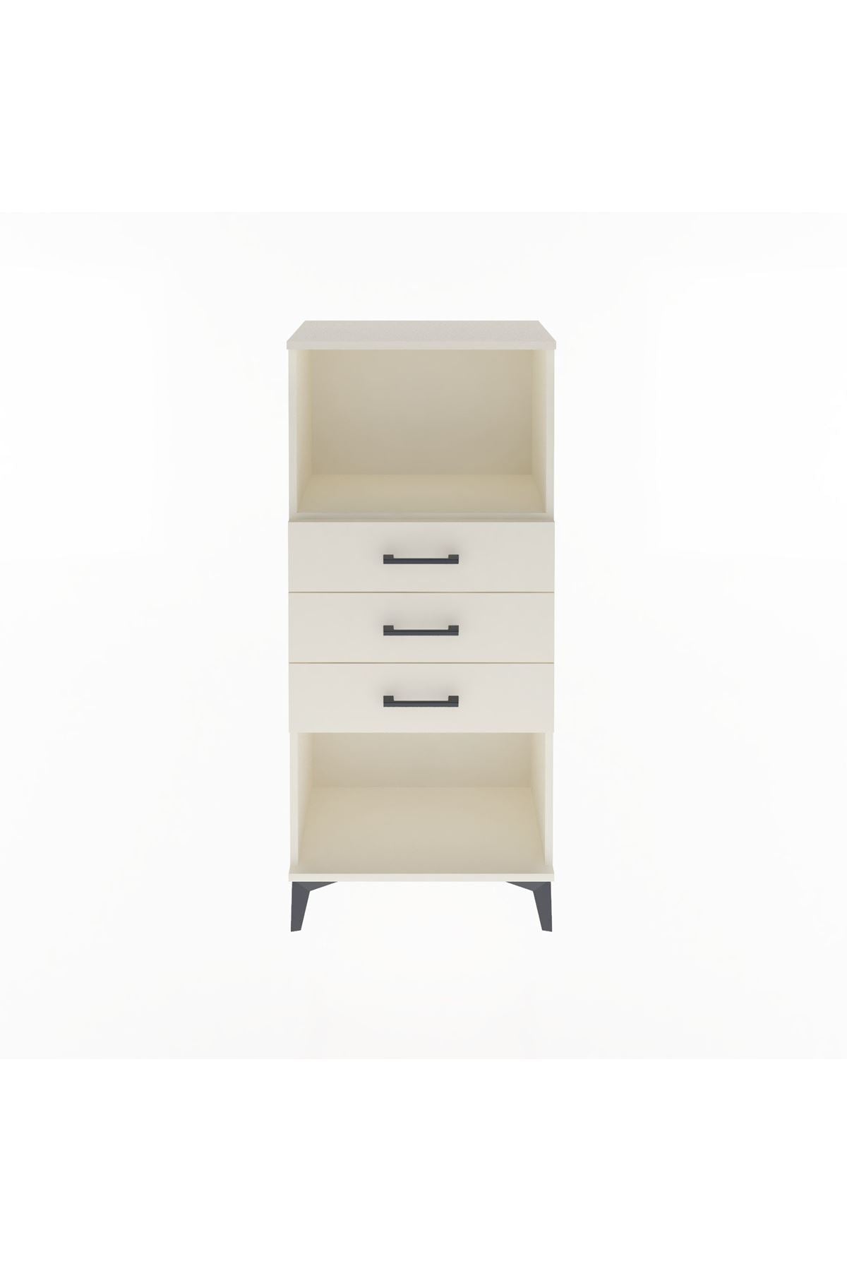 Arges Dolap Tek Raflı 3 Çekmeceli 60x30x134 Aytaşı-Aytaşı