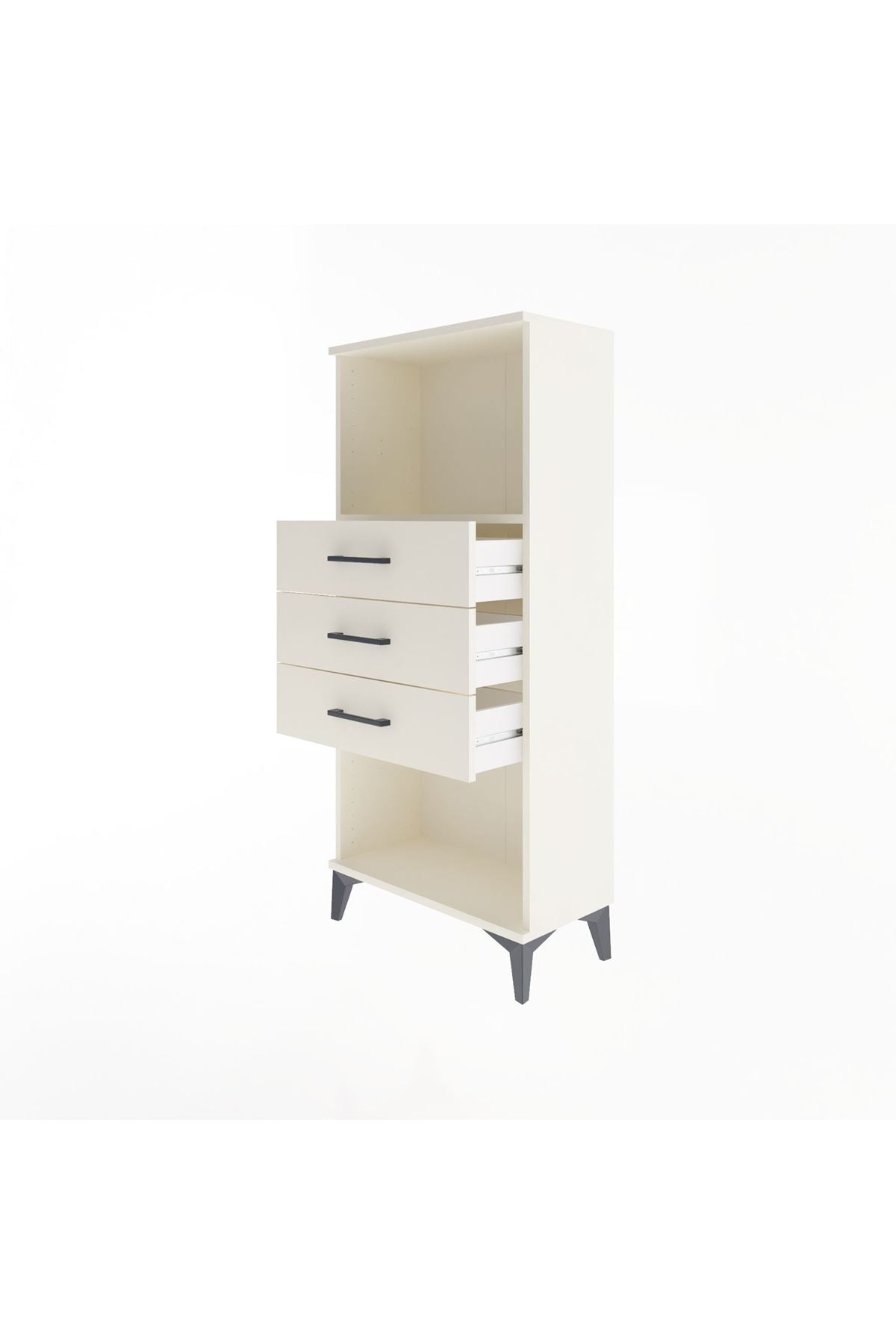 Arges Dolap Tek Raflı 3 Çekmeceli 60x30x134 Aytaşı-Aytaşı