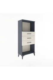 Arges Dolap Tek Raflı 3 Çekmeceli 60x30x134 Antrasit-Aytaşı
