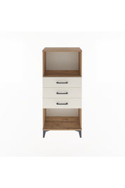 Arges Dolap Tek Raflı 3 Çekmeceli 60x30x134 Çam-Aytaşı