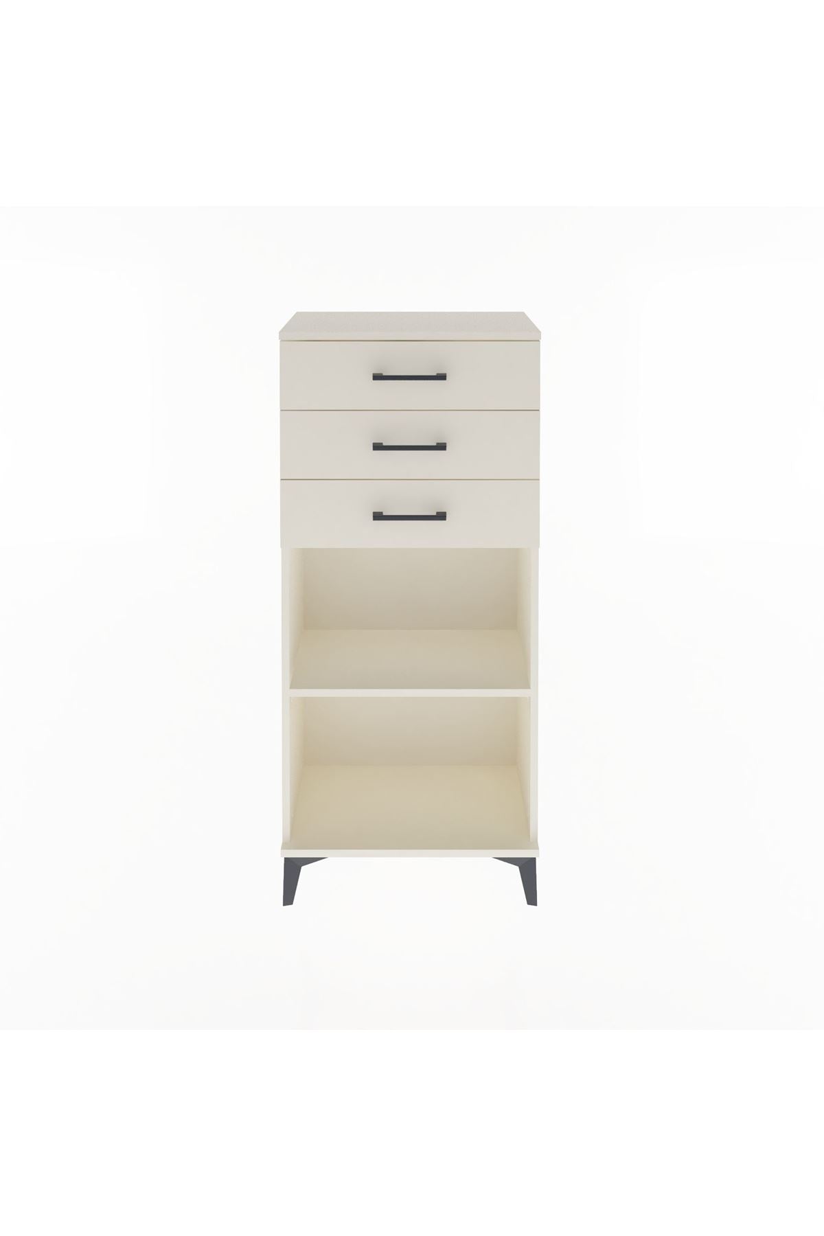 Arges Dolap Tek Raflı 3 Çekmeceli 60x30x134 Aytaşı-Aytaşı