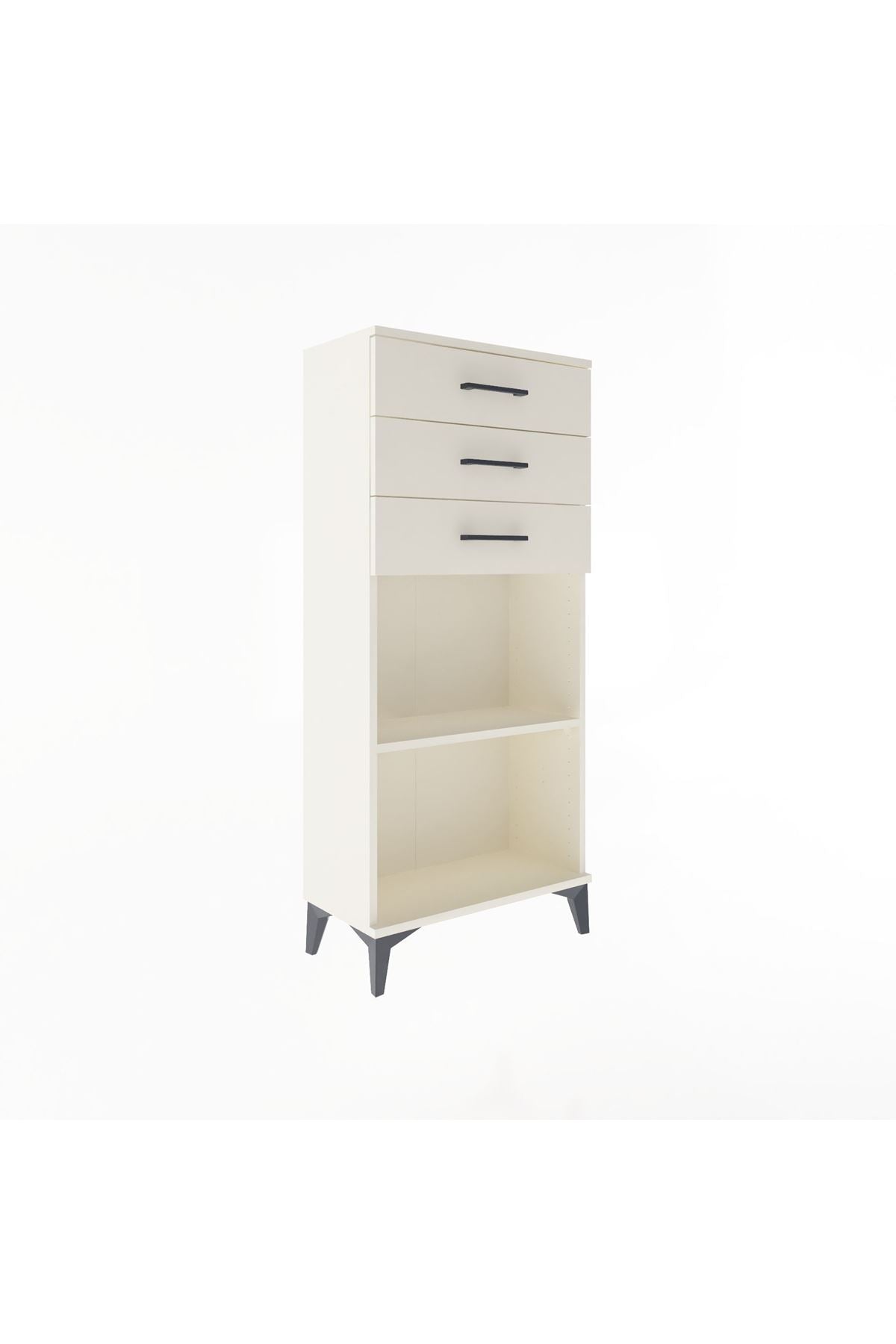 Arges Dolap Tek Raflı 3 Çekmeceli 60x30x134 Aytaşı-Aytaşı