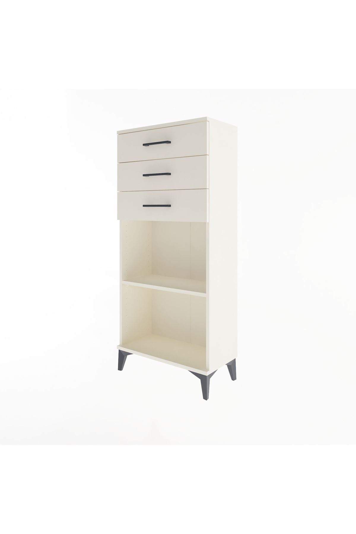 Arges Dolap Tek Raflı 3 Çekmeceli 60x30x134 Aytaşı-Aytaşı