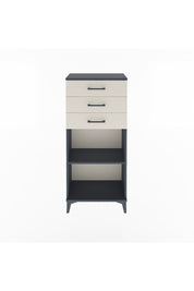 Arges Dolap Tek Raflı 3 Çekmeceli 60x30x134 Antrasit-Aytaşı