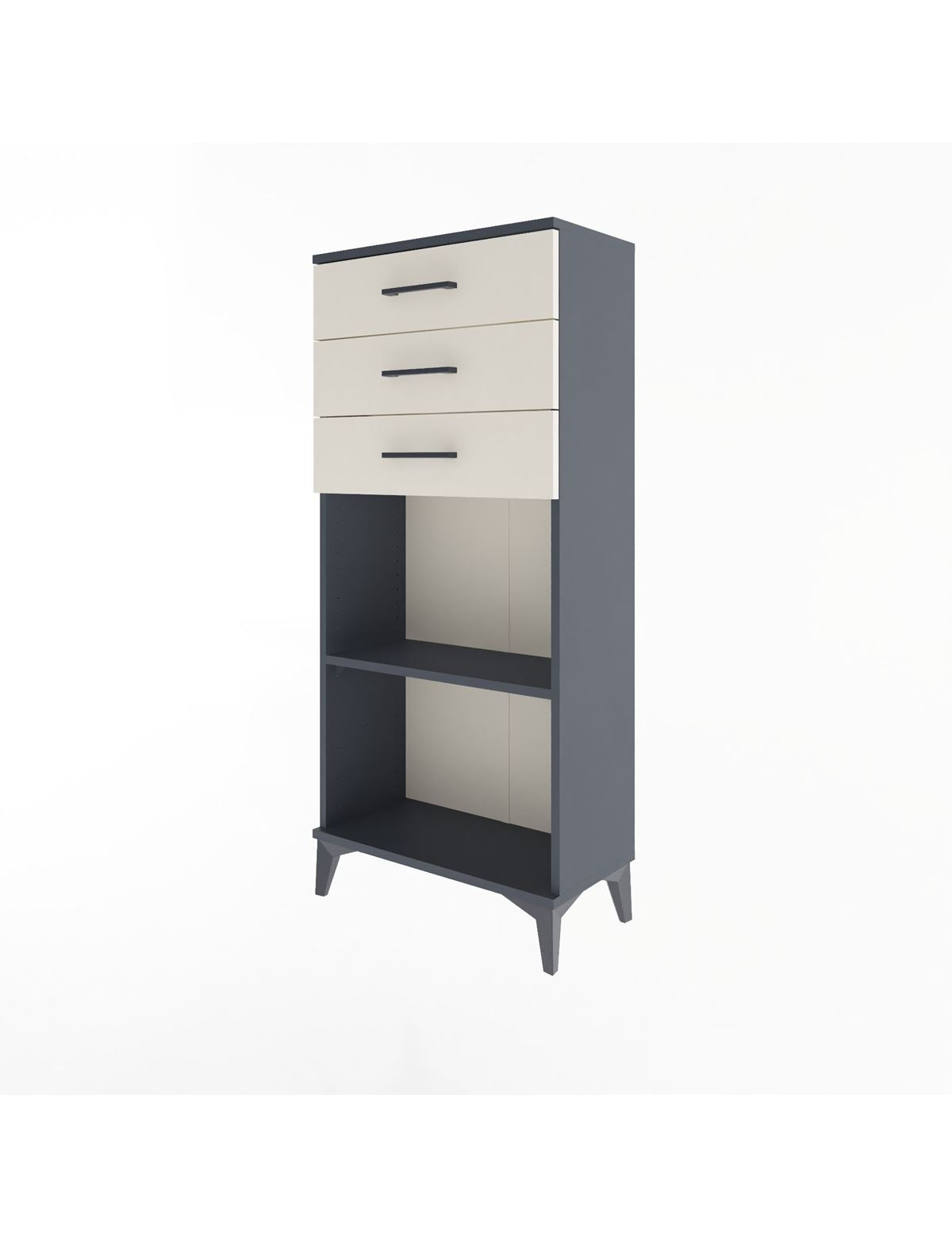 Arges Dolap Tek Raflı 3 Çekmeceli 60x30x134 - S17M052V4A
