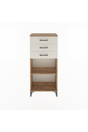 Arges Dolap Tek Raflı 3 Çekmeceli 60x30x134 Çam-Aytaşı