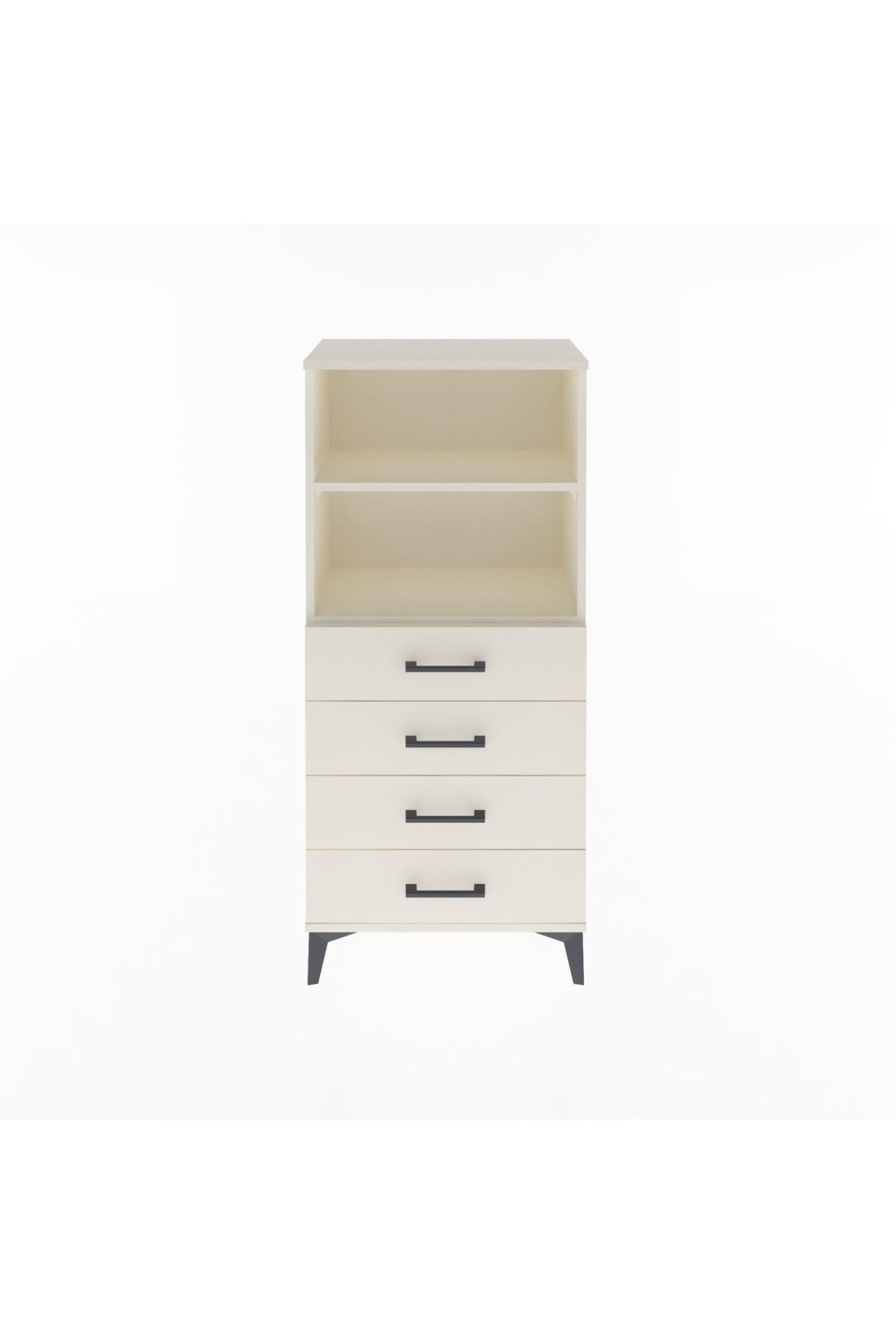 Arges Dolap 2 Raflı 4 Çekmeceli 60x30x134 Aytaşı-Aytaşı