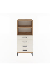 Arges Dolap 2 Raflı 4 Çekmeceli 60x30x134 Çam-Aytaşı