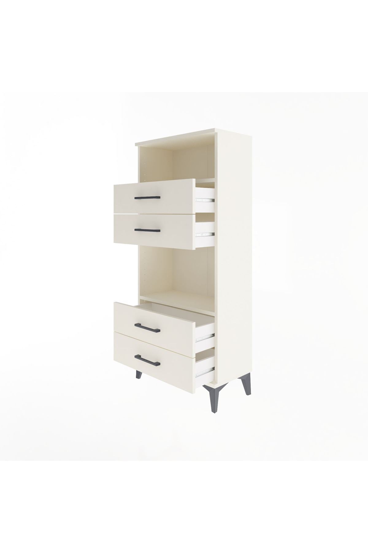 Arges Dolap 2 Raflı 4 Çekmeceli 60x30x134 Aytaşı-Aytaşı