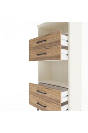 Arges Dolap 2 Raflı 4 Çekmeceli 60x30x134 Aytaşı-Çam