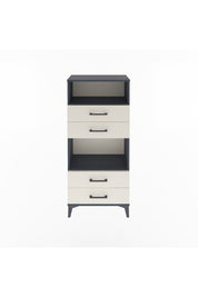 Arges Dolap 2 Raflı 4 Çekmeceli 60x30x134 Antrasit-Aytaşı