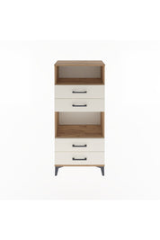 Arges Dolap 2 Raflı 4 Çekmeceli 60x30x134 Çam-Aytaşı