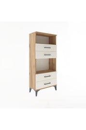 Arges Dolap 2 Raflı 4 Çekmeceli 60x30x134 Çam-Aytaşı