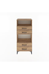 Arges Dolap 2 Raflı 4 Çekmeceli 60x30x134