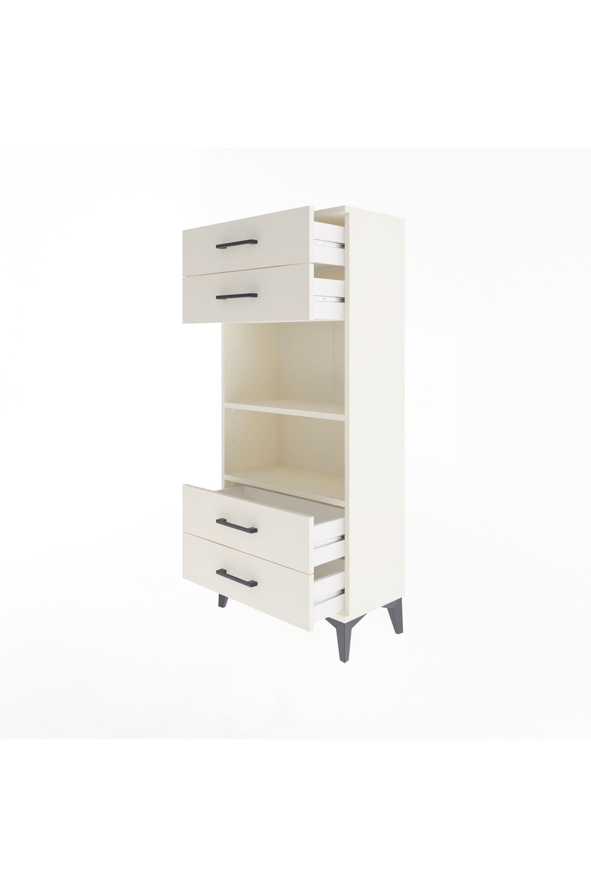 Arges Dolap 2 Raflı 4 Çekmeceli 60x30x134 Aytaşı-Aytaşı