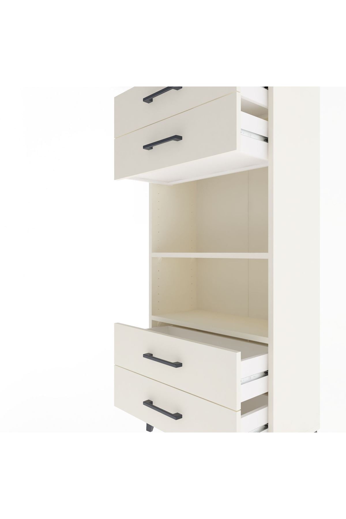 Arges Dolap 2 Raflı 4 Çekmeceli 60x30x134 Aytaşı-Aytaşı