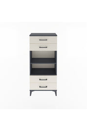 Arges Dolap 2 Raflı 4 Çekmeceli 60x30x134 Antrasit-Aytaşı