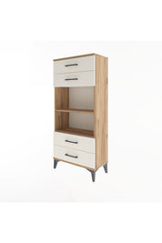 Arges Dolap 2 Raflı 4 Çekmeceli 60x30x134 Çam-Aytaşı