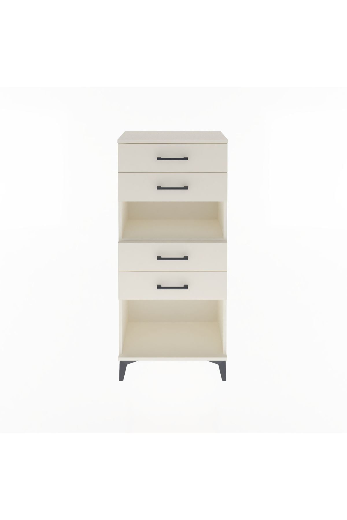 Arges Dolap Tek Raflı 4 Çekmeceli 60x30x134 Aytaşı-Aytaşı