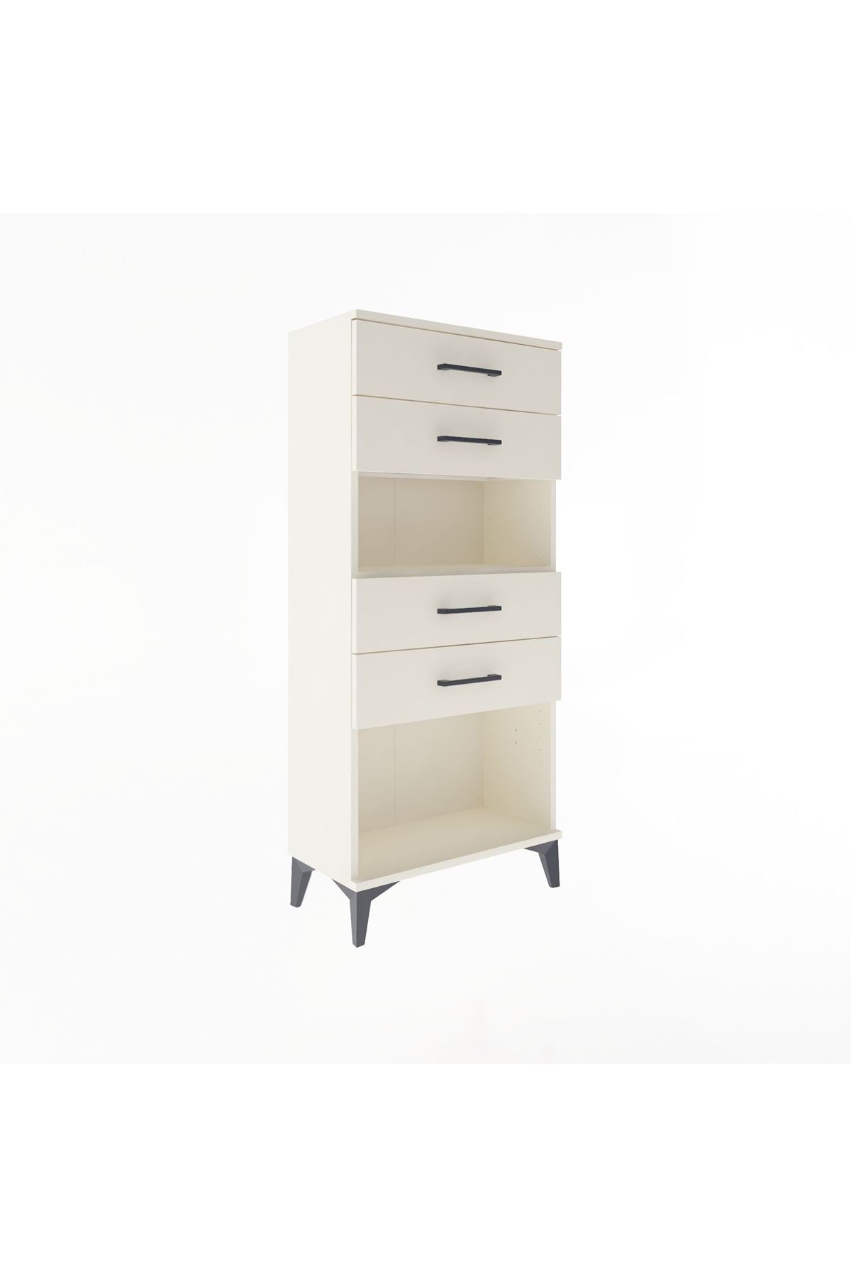 Arges Dolap Tek Raflı 4 Çekmeceli 60x30x134 Aytaşı-Aytaşı