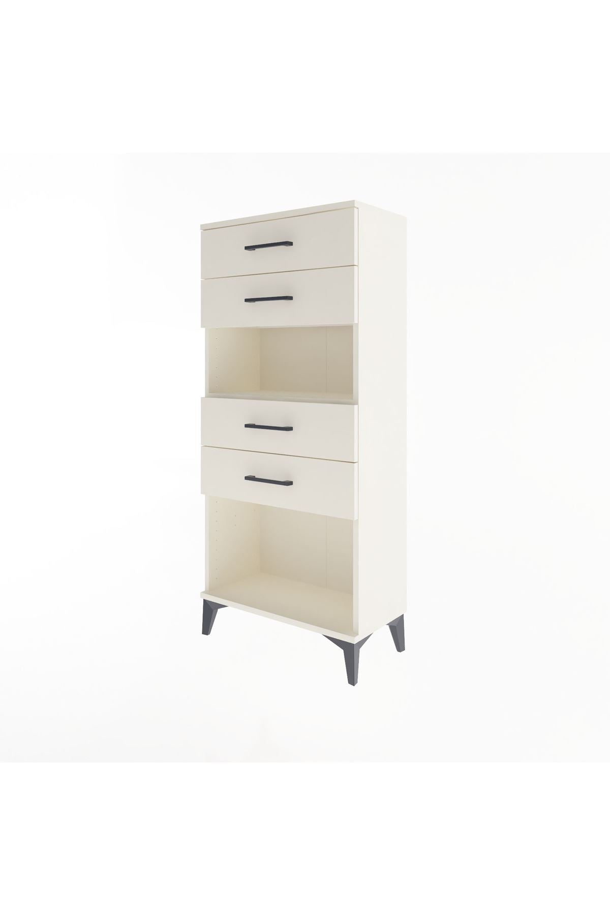 Arges Dolap Tek Raflı 4 Çekmeceli 60x30x134 Aytaşı-Aytaşı