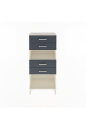 Arges Dolap Tek Raflı 4 Çekmeceli 60x30x134 Aytaşı-Antrasit