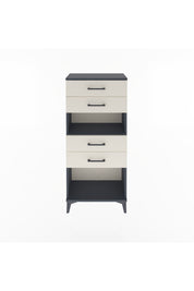 Arges Dolap Tek Raflı 4 Çekmeceli 60x30x134 Antrasit-Aytaşı