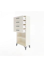 Arges Dolap Tek Raflı 4 Çekmeceli 60x30x134 Aytaşı-Aytaşı