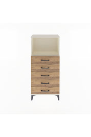 Arges Dolap Tek Raflı 5 Çekmeceli 60x30x134 Aytaşı-Çam
