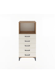 Arges Dolap Tek Raflı 5 Çekmeceli 60x30x134 Çam-Aytaşı