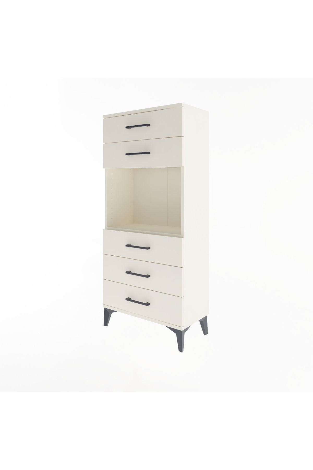 Arges Dolap Tek Raflı 5 Çekmeceli 60x30x134 Aytaşı-Aytaşı