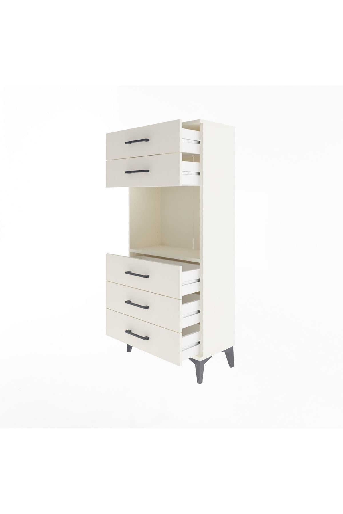 Arges Dolap Tek Raflı 5 Çekmeceli 60x30x134 Aytaşı-Aytaşı