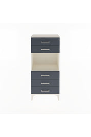 Arges Dolap Tek Raflı 5 Çekmeceli 60x30x134 Aytaşı-Antrasit