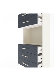 Arges Dolap Tek Raflı 5 Çekmeceli 60x30x134 Aytaşı-Antrasit