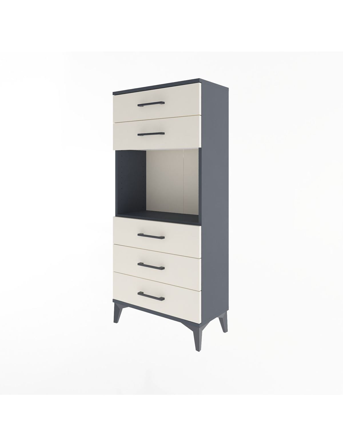 Arges Dolap Tek Raflı 5 Çekmeceli 60x30x134 - S17M060V4A