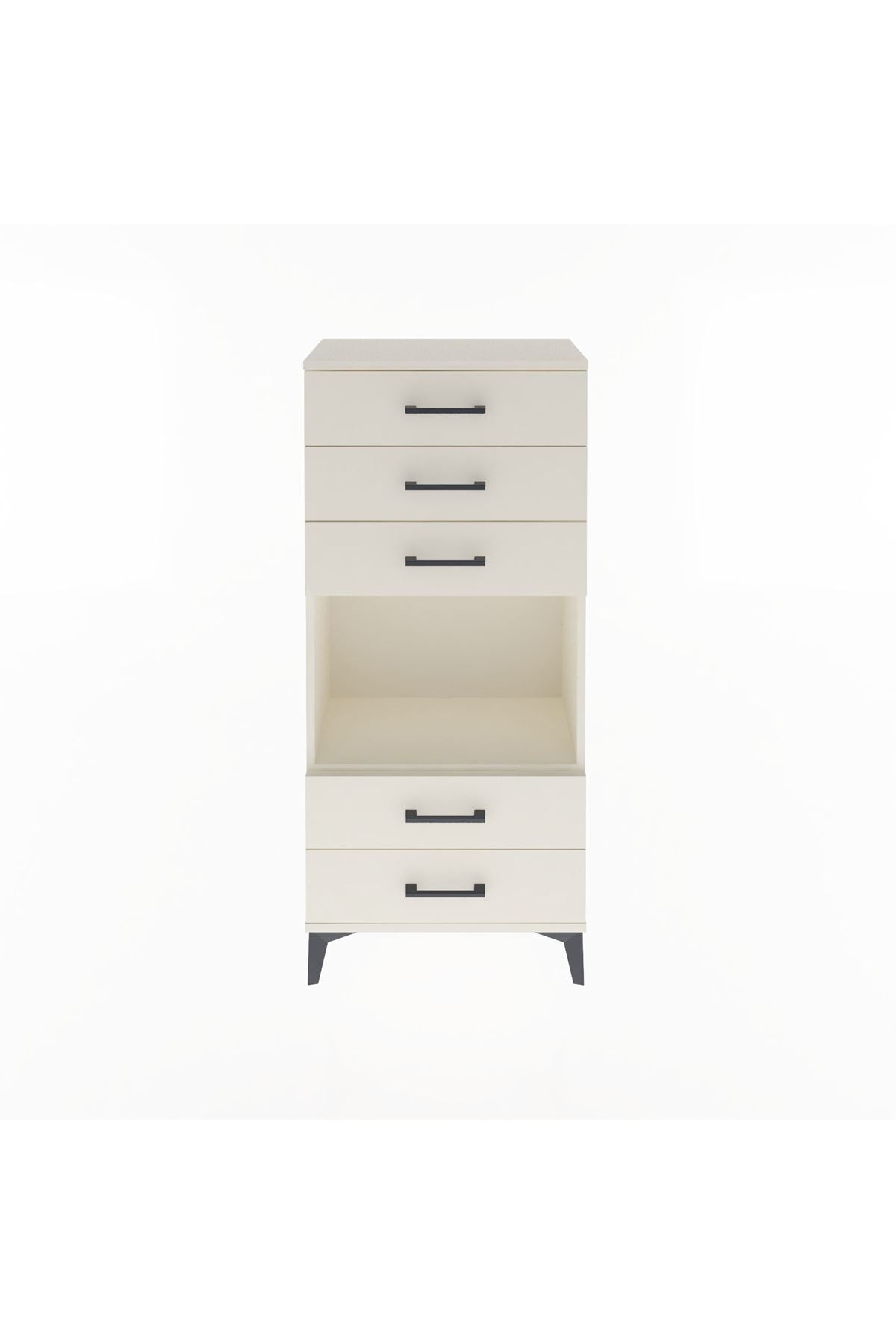 Arges Dolap Tek Raflı 5 Çekmeceli 60x30x134 Aytaşı-Aytaşı