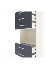 Arges Dolap Tek Raflı 5 Çekmeceli 60x30x134 Aytaşı-Antrasit