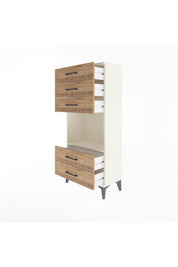 Arges Dolap Tek Raflı 5 Çekmeceli 60x30x134 Aytaşı-Çam