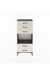 Arges Dolap Tek Raflı 5 Çekmeceli 60x30x134 Antrasit-Aytaşı