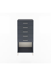 Arges Dolap 5 Çekmeceli 60x30x134 Antrasit-Antrasit