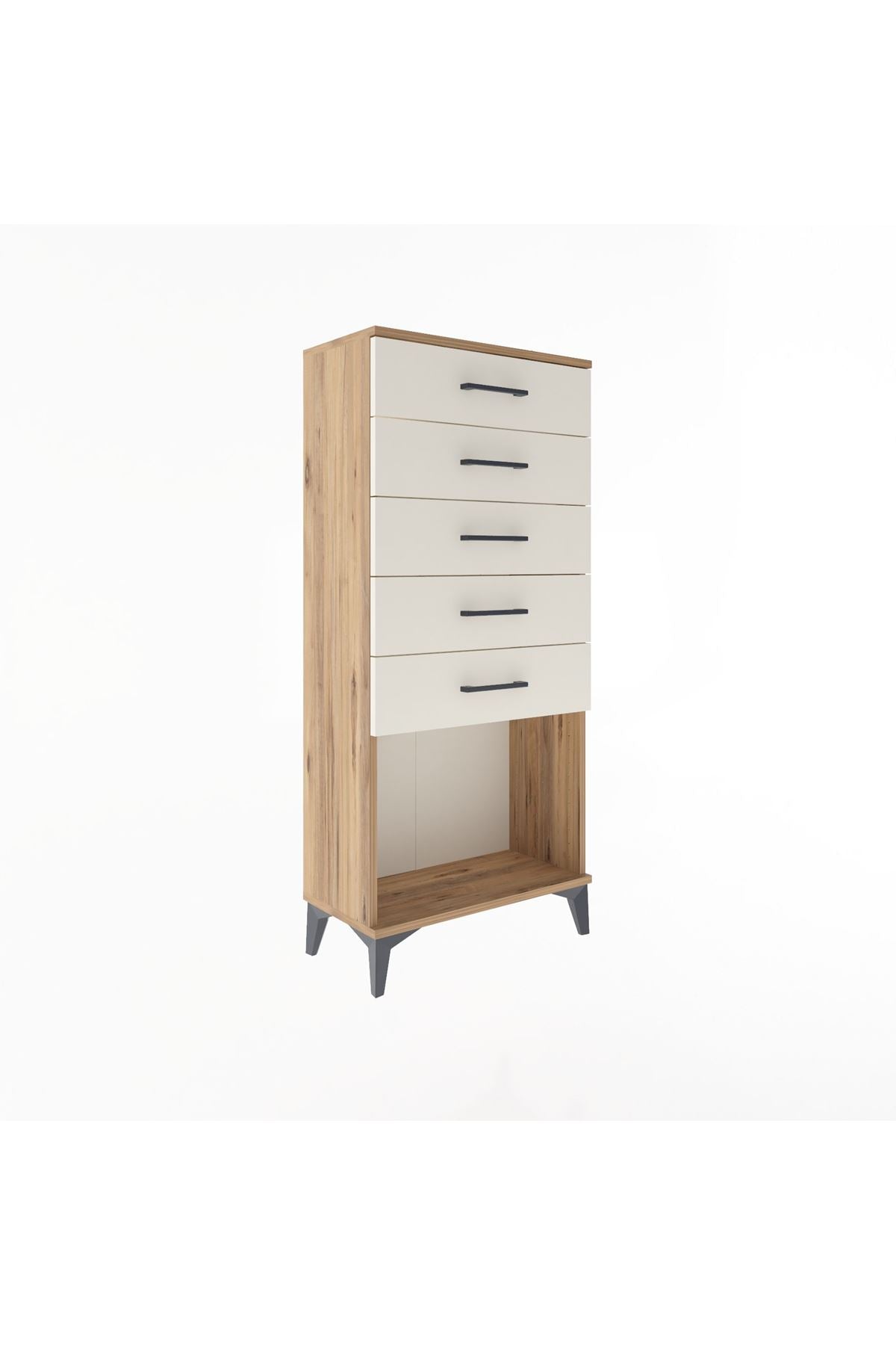 Arges Dolap 5 Çekmeceli 60x30x134 Çam-Aytaşı