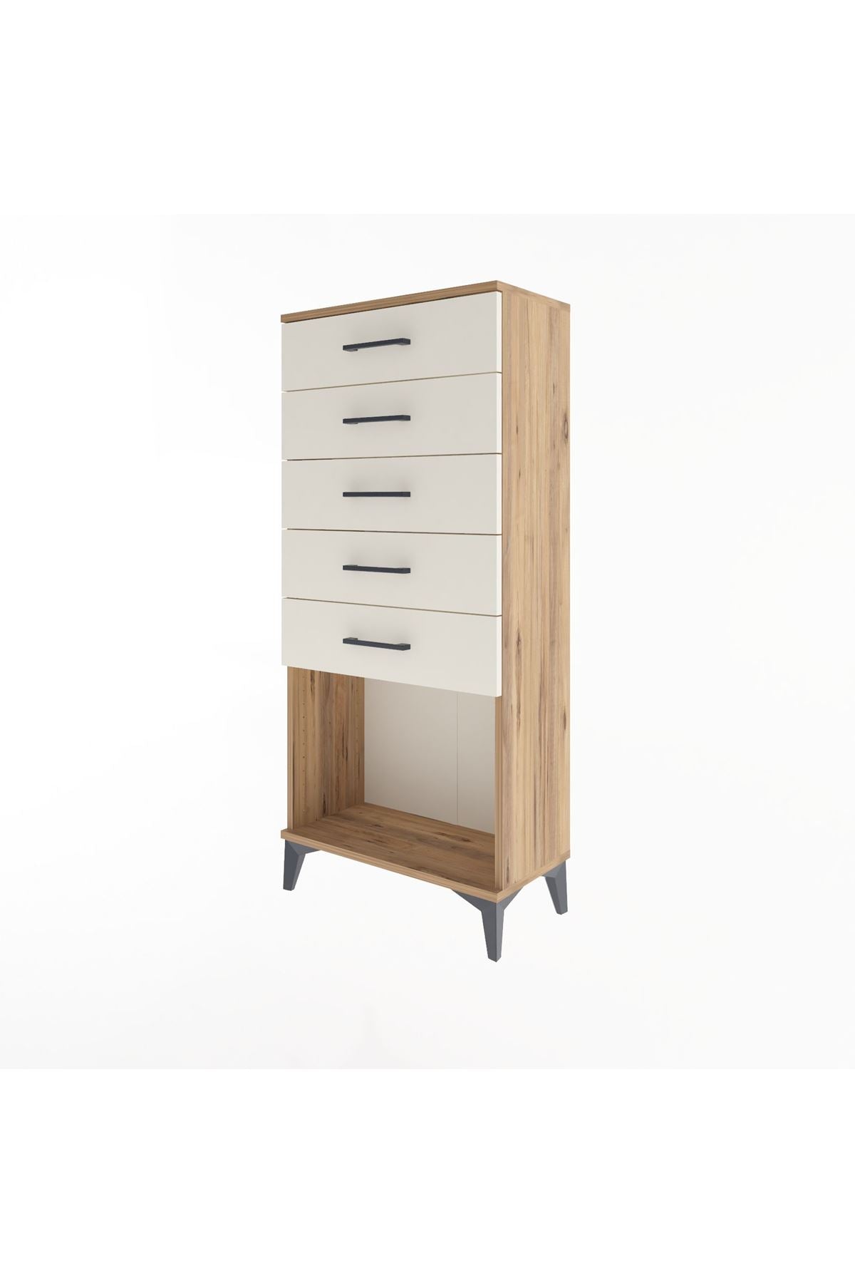 Arges Dolap 5 Çekmeceli 60x30x134 Çam-Aytaşı