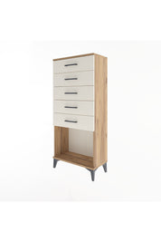 Arges Dolap 5 Çekmeceli 60x30x134 Çam-Aytaşı